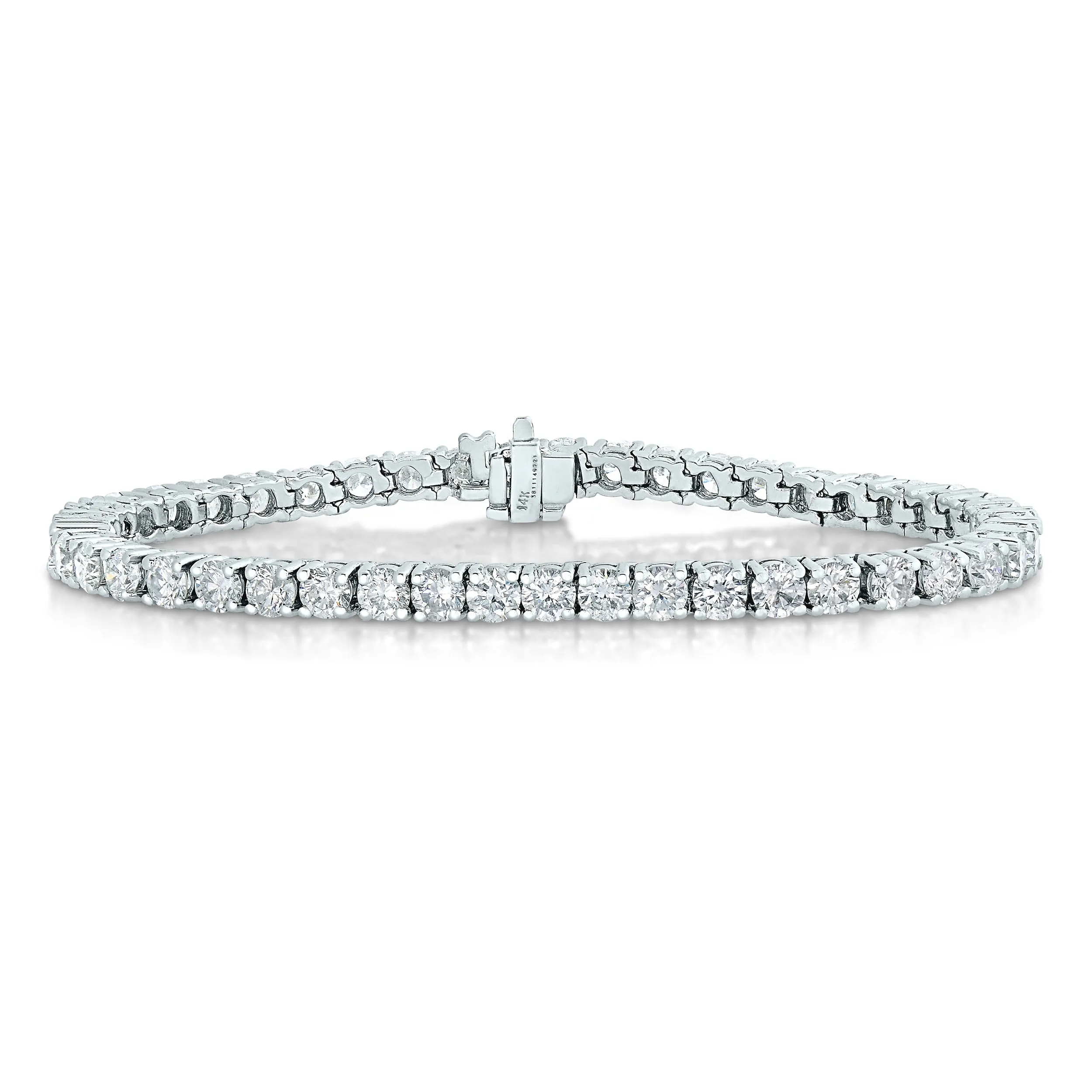 9 cttw Diamond Classic Tennis Bracelets in 14K White Gold