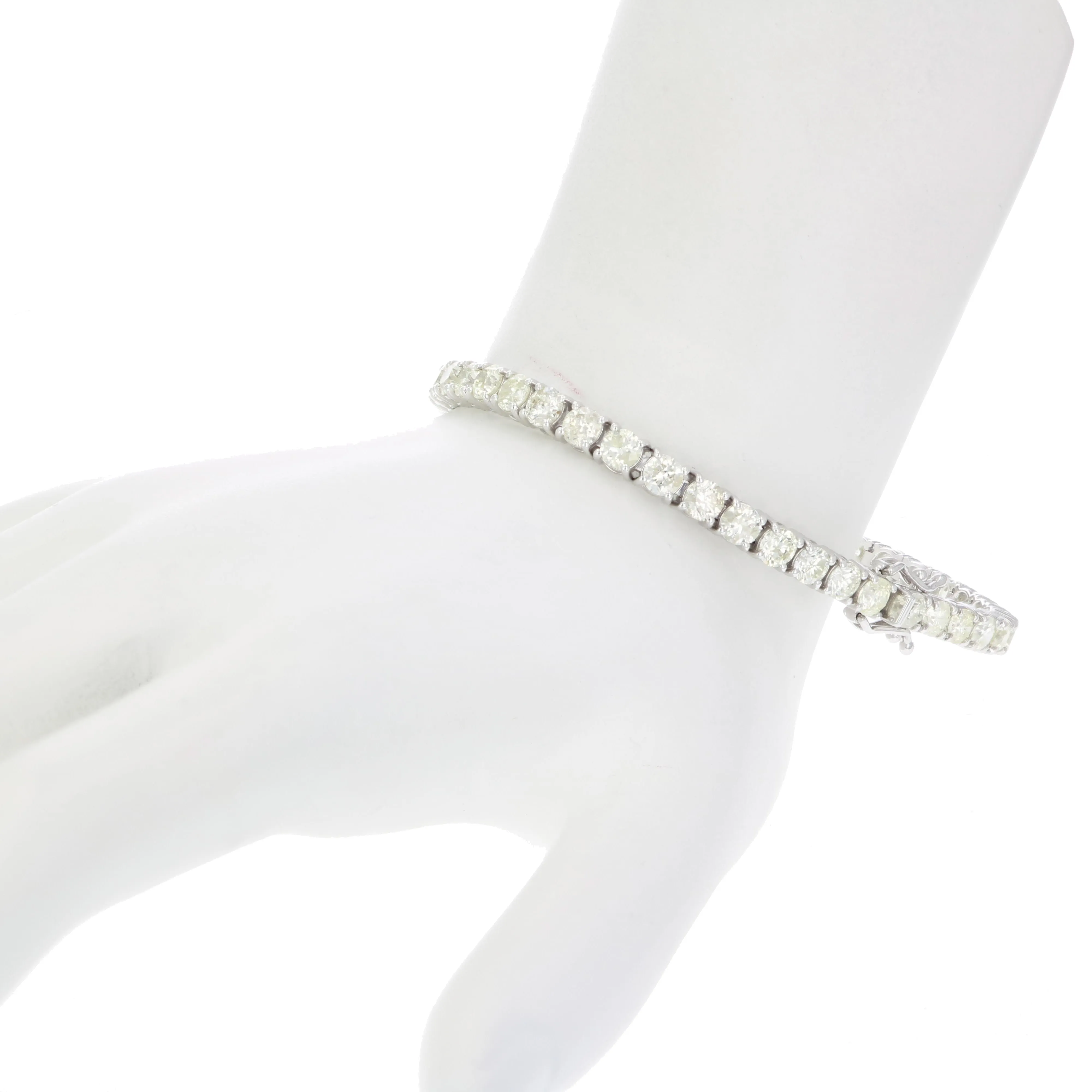 9 cttw Diamond Classic Tennis Bracelets in 14K White Gold