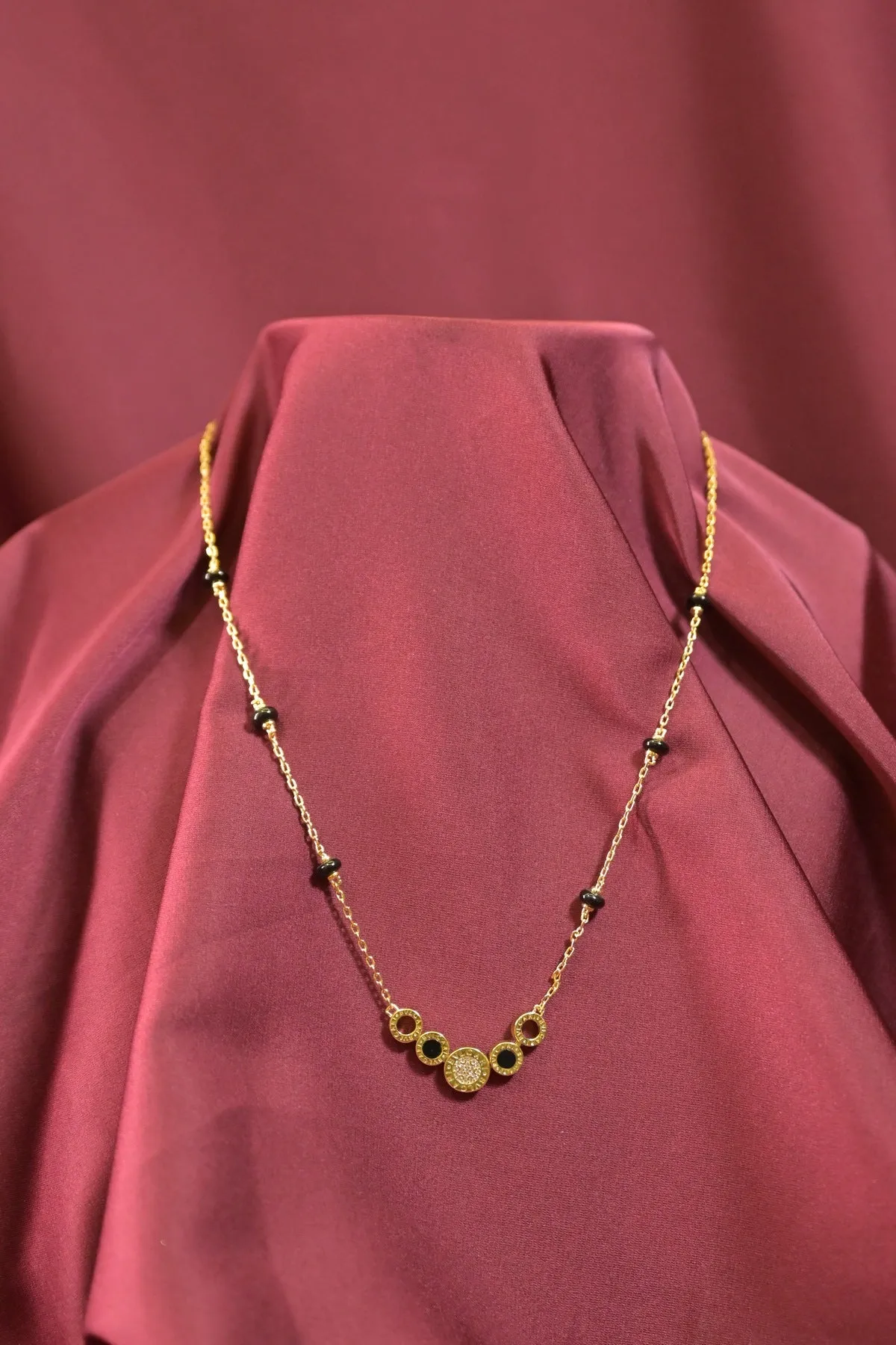 Acrylic Black Charm Luxury Chain Necklace