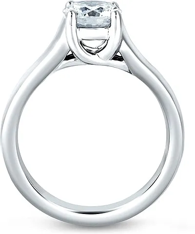A.Jaffe French Solitaire Diamond Engagement Ring
