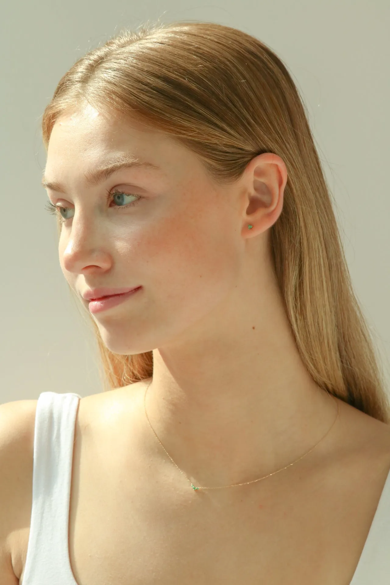 Alexandria Emerald Stud Earrings