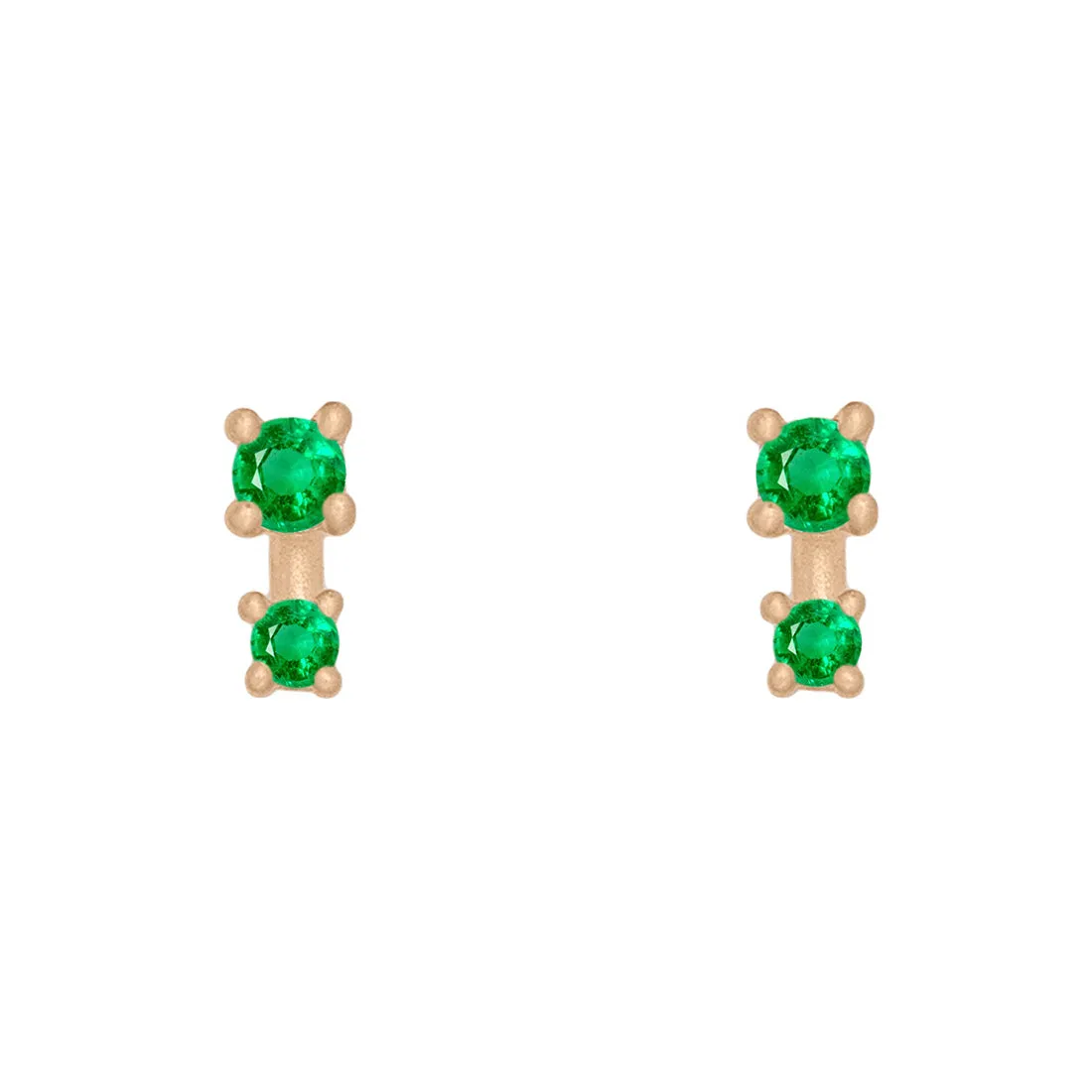 Alula Earrings, Emerald