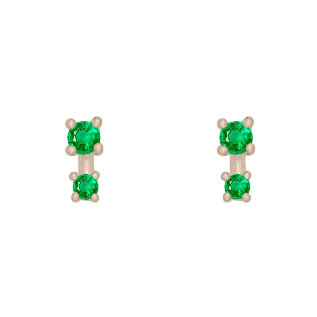 Alula Earrings, Emerald