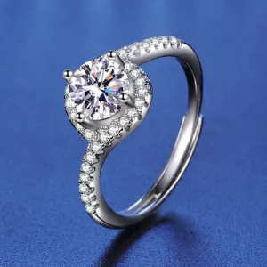Angel Eyes Moissanite Ring