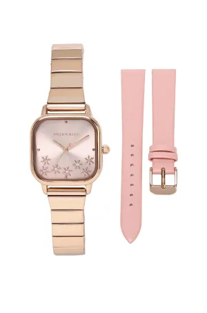 Annika Watch Set (Salmon & Pink)