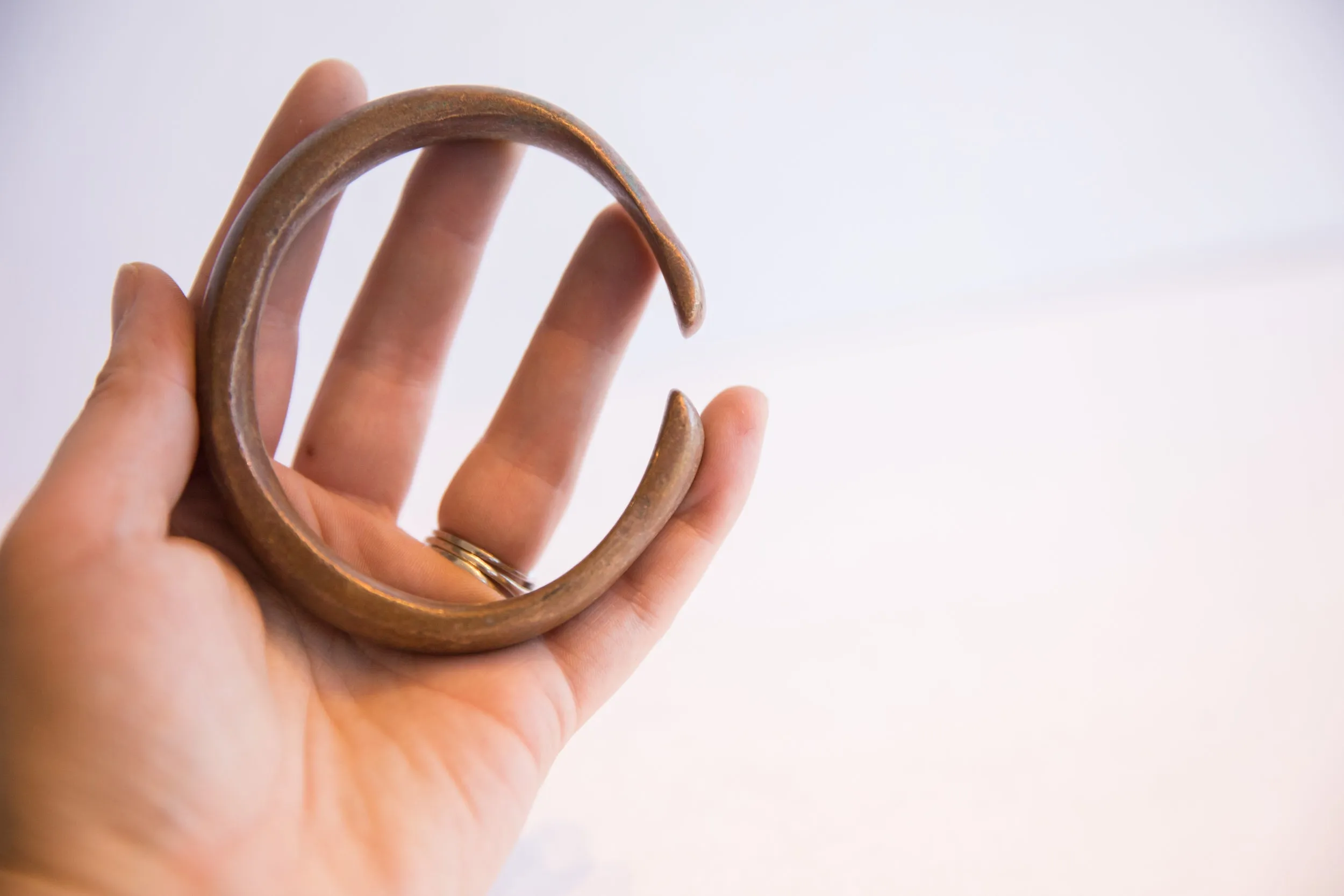Antique African Snake Cuff Bracelet