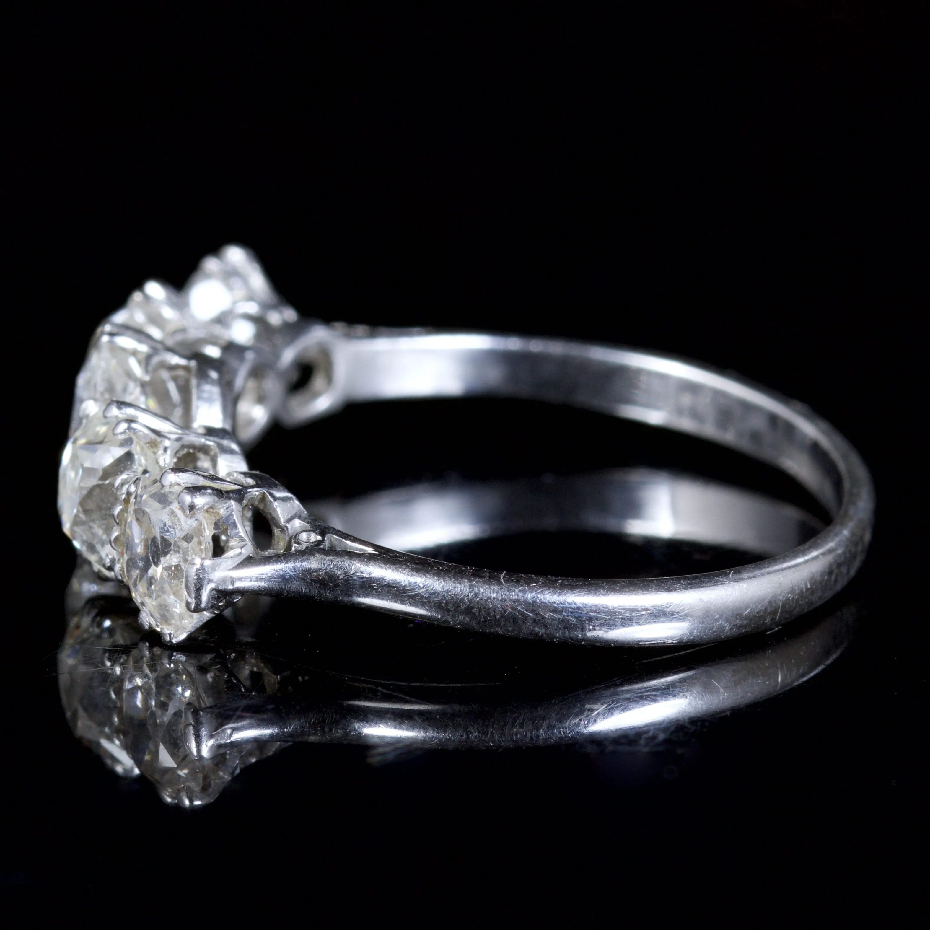 Antique Edwardian 5 Stone Diamond Ring 18Ct Fancy Cuts Circa 1915