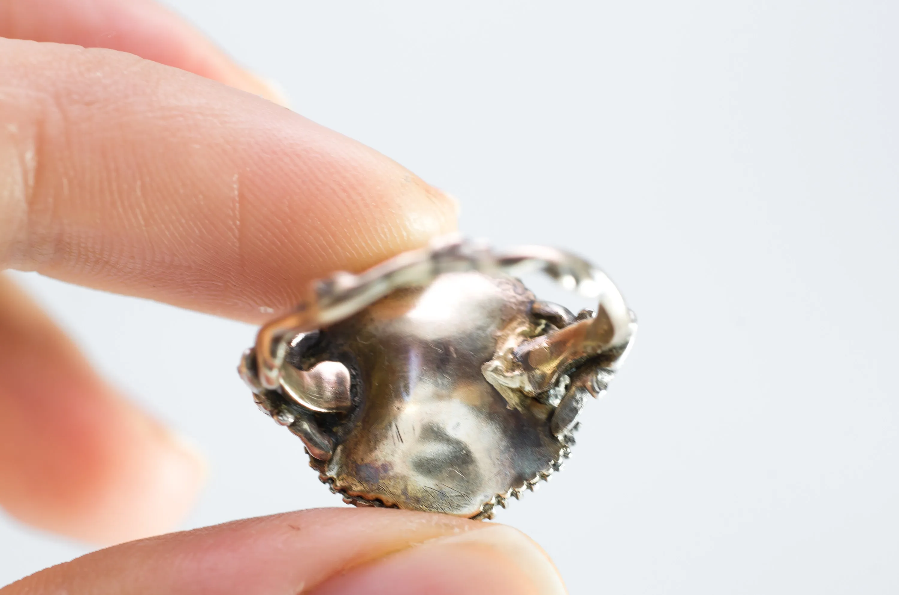 ANTIQUE ROSE CUT CLUSTER RING