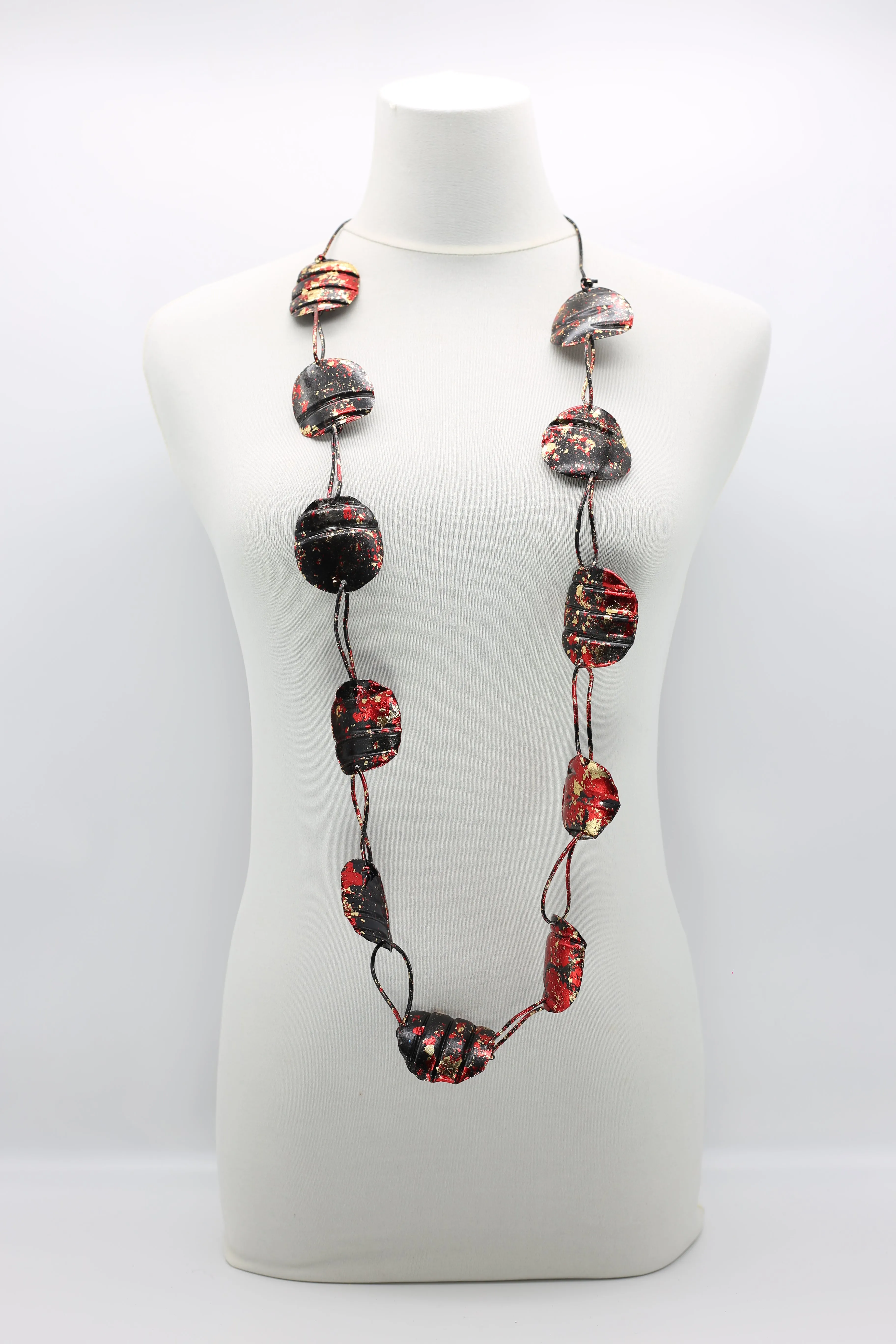 Aqua Plain Necklaces - Hand-gilded - Large