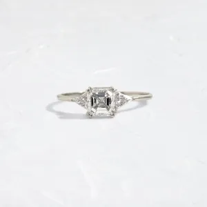 Arrow Ring, 1.01ct. Natural Asscher Cut