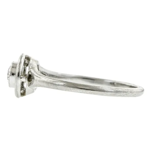 Art Deco Solitaire Engagement Ring, TRB; 0.20ct