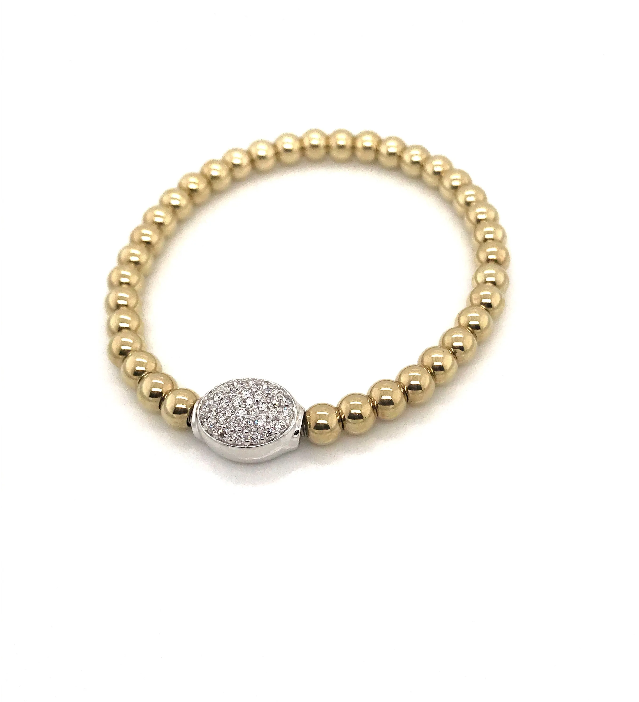 Aspery & Guldag Diamond Cluster Stretch Bracelet