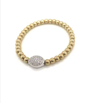 Aspery & Guldag Diamond Cluster Stretch Bracelet