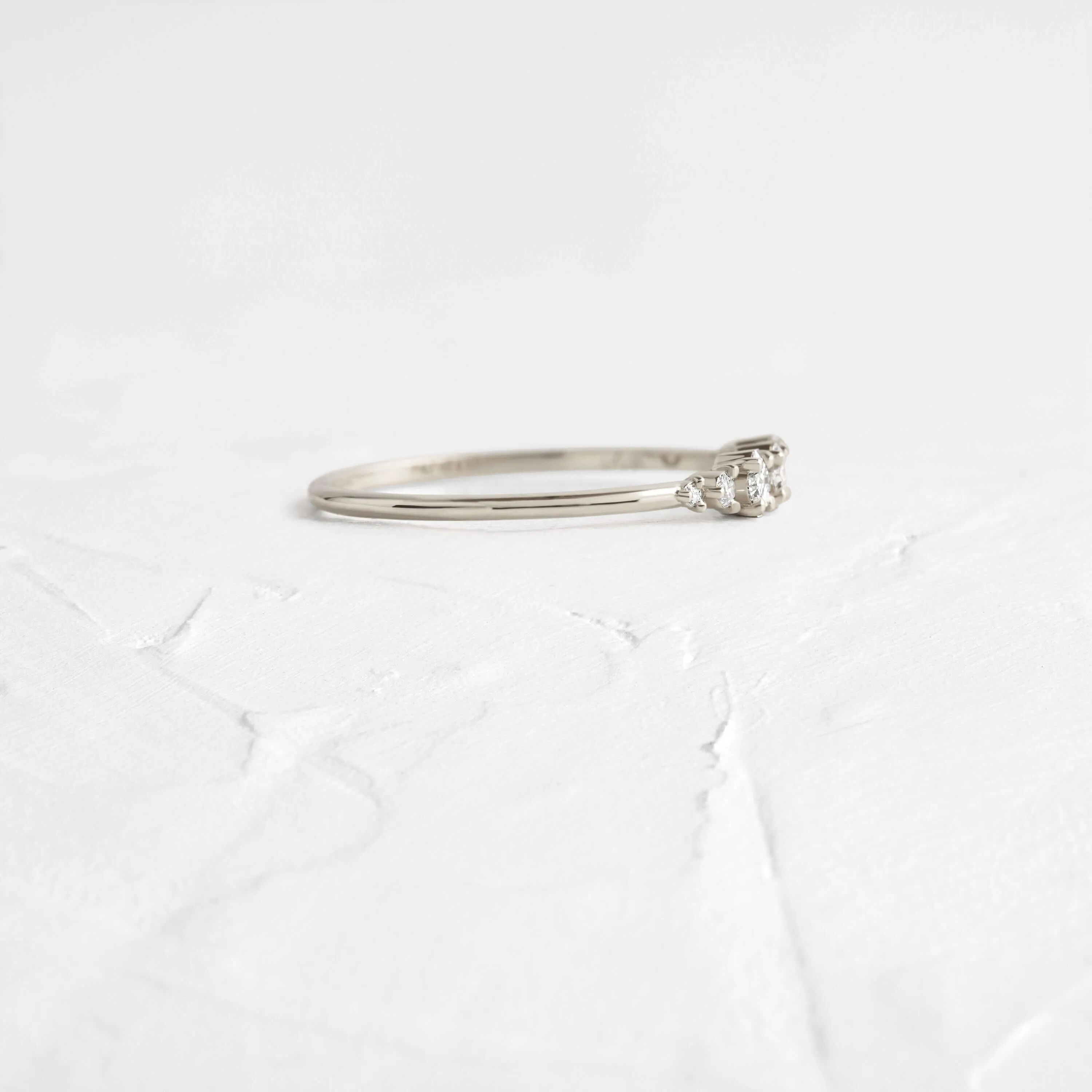 Asscher Cut Diamond Band - In Stock
