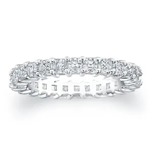 Asscher Cut Diamond Eternity Ring - 2.50CTW F/VS2