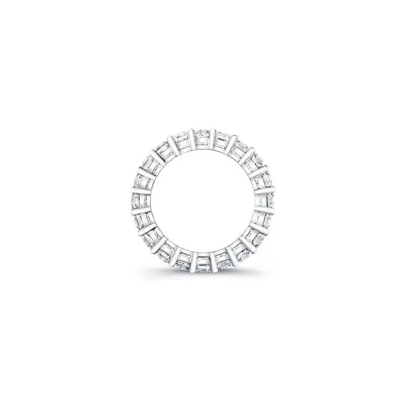 Asscher Cut Diamond Eternity Ring - 4.00CTW F/VS2