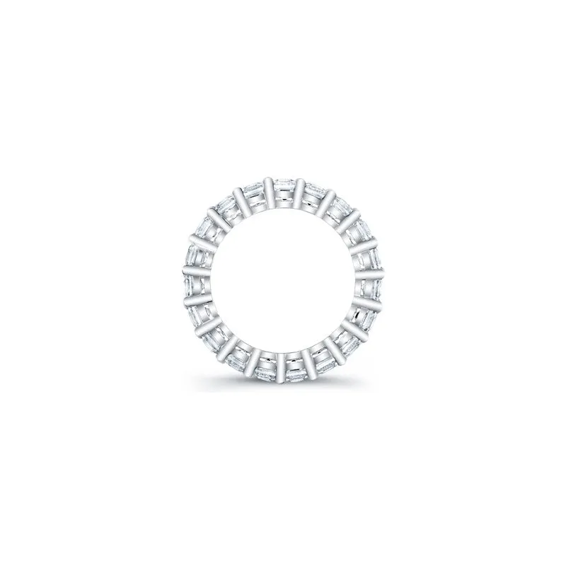 Asscher Cut Diamond Eternity Ring - 4.50CTW F/VS2