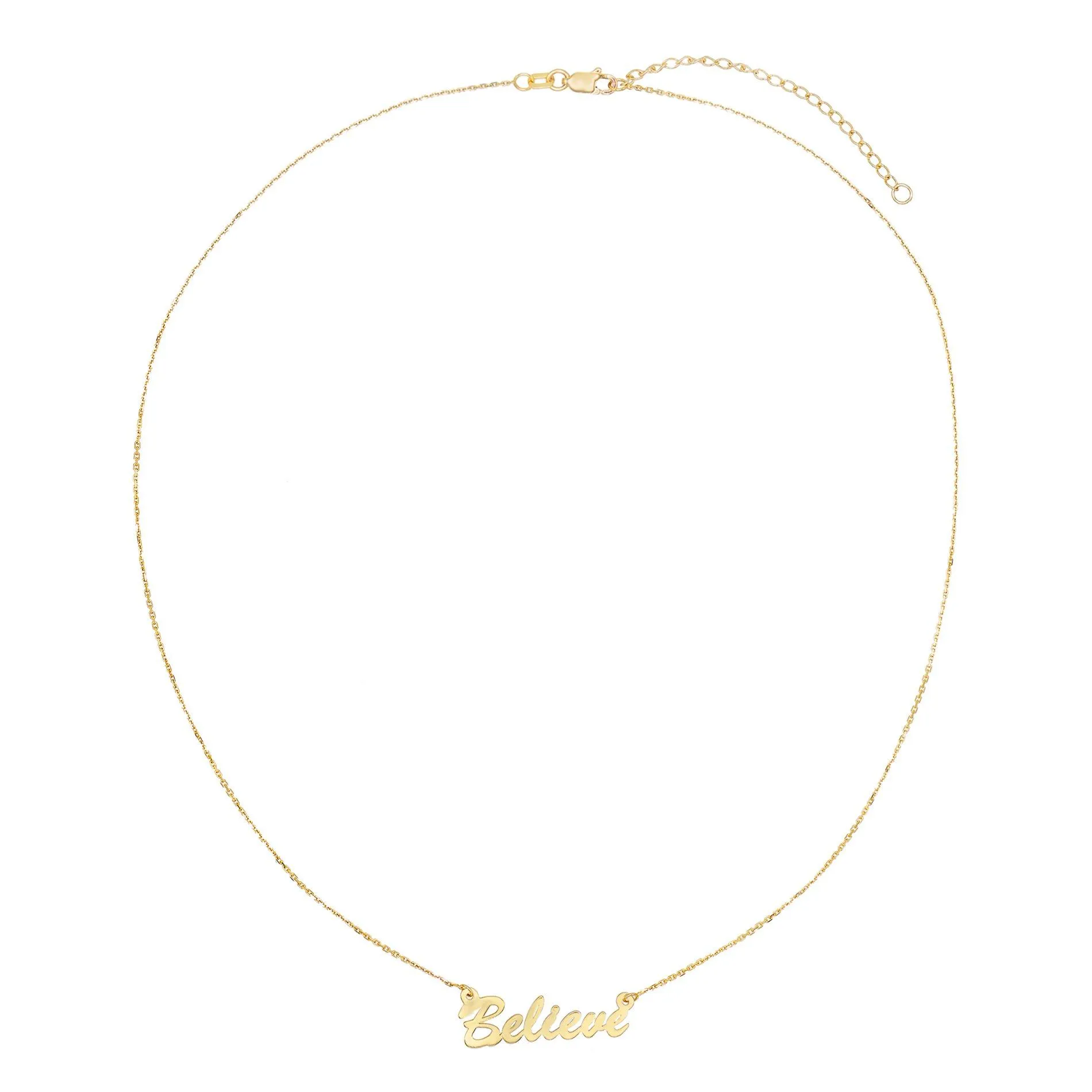 Assorted Phrase Necklace 14K