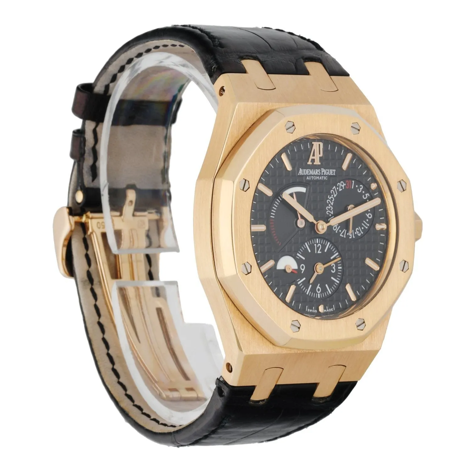 Audemars Piguet Royal Oak Dual Time 26120OR 18K Rose Gold Men's Watch