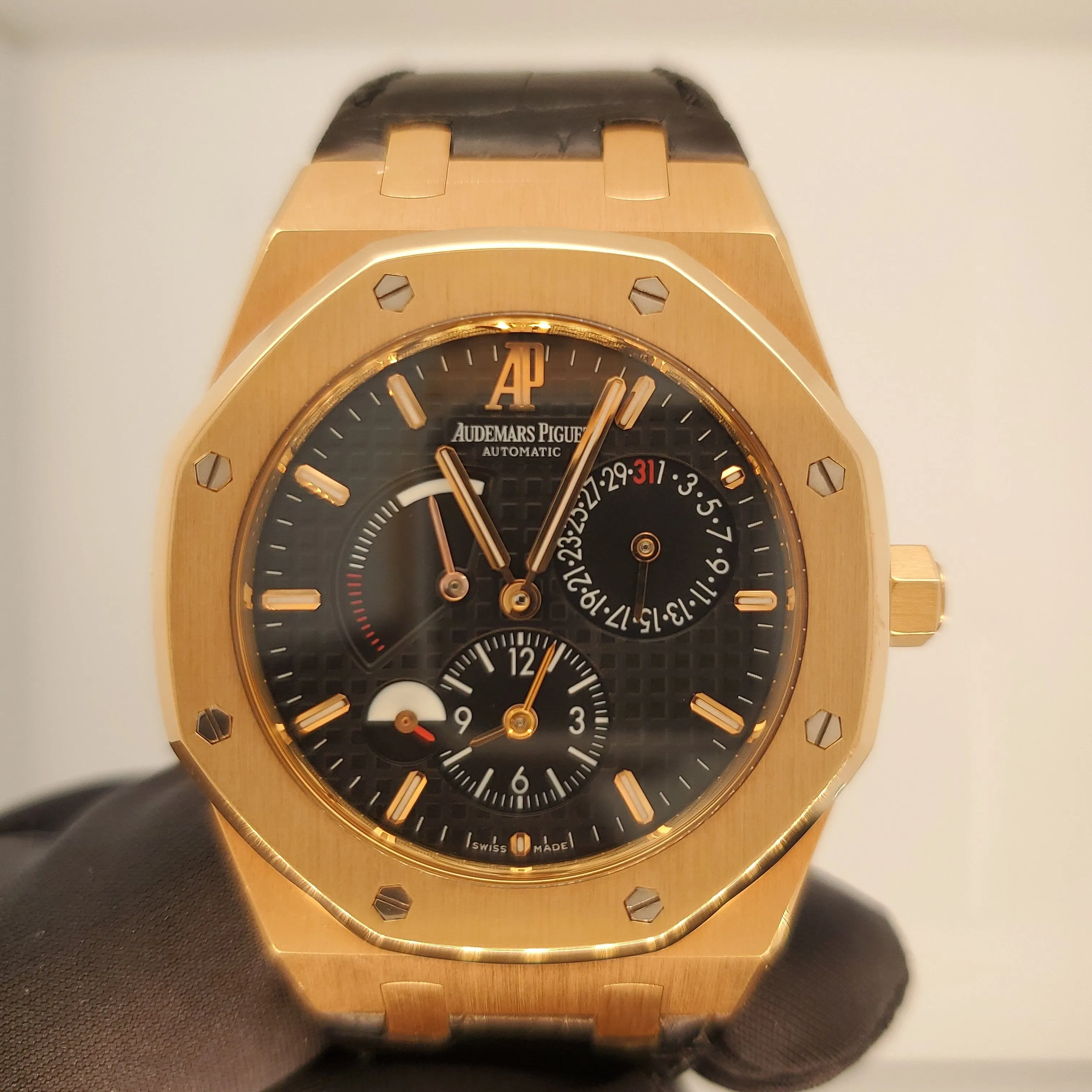 Audemars Piguet Royal Oak Dual Time 26120OR 18K Rose Gold Men's Watch