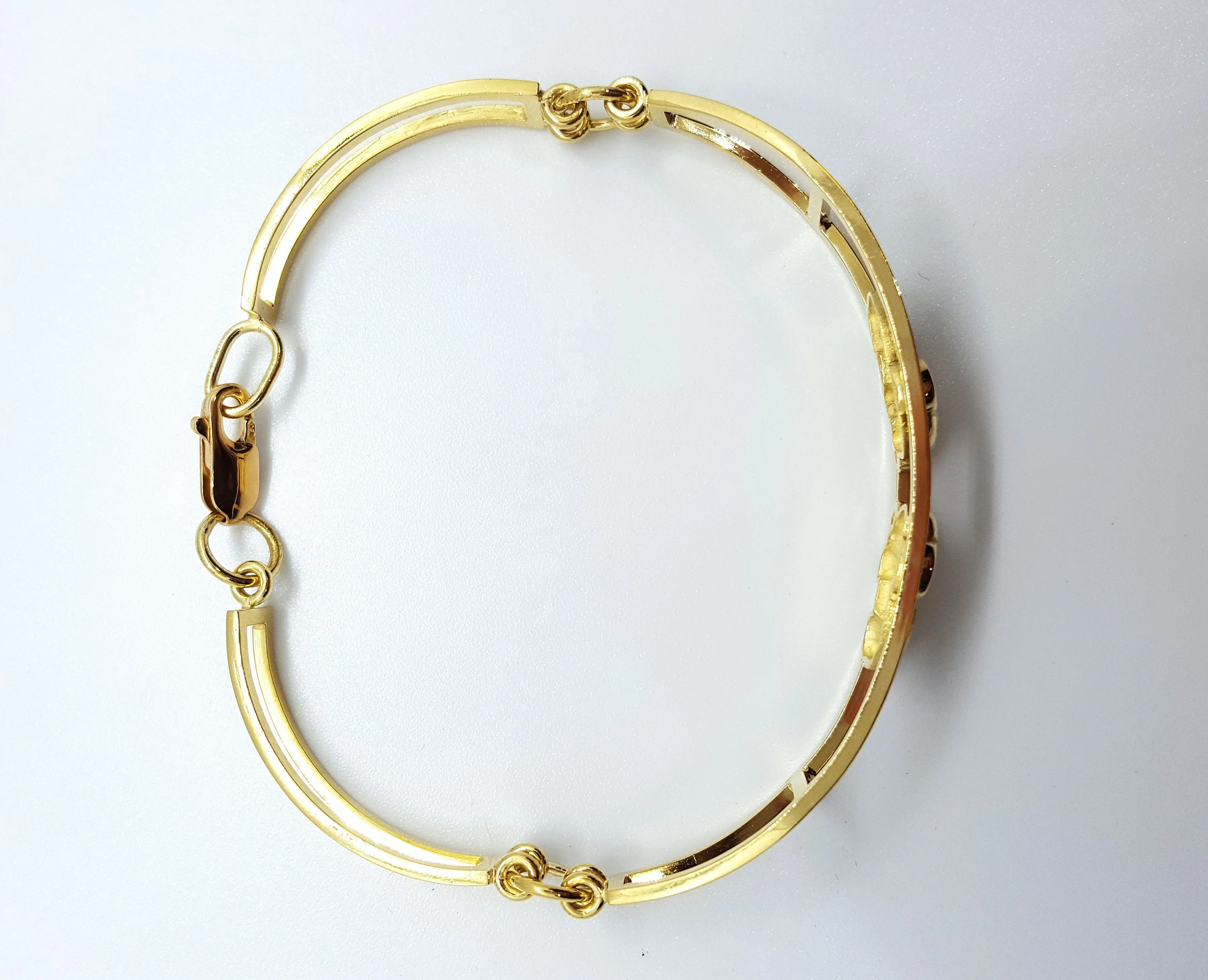 Baby Elephants Bracelet - 18k Yellow Gold and Diamonds