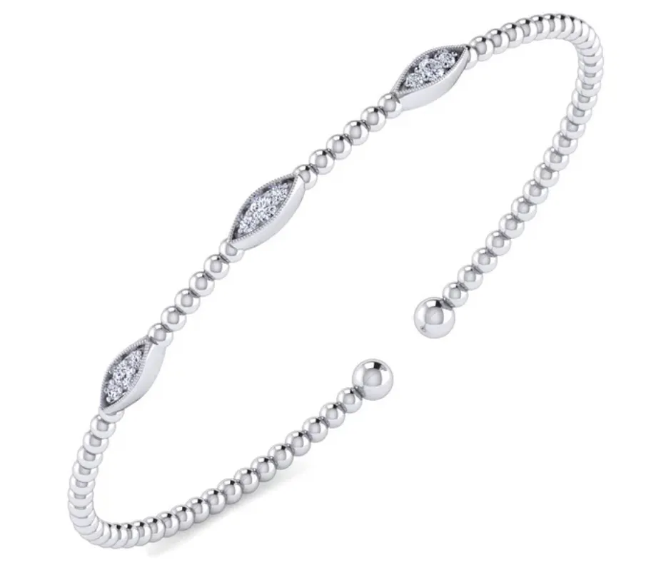 BEADED DIAMOND CUFF