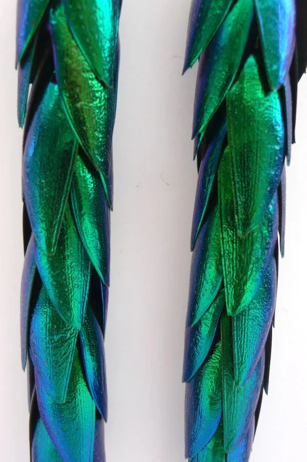 Beetle Wing Earrings