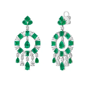 Belcanto Emerald Chandelier Earrings