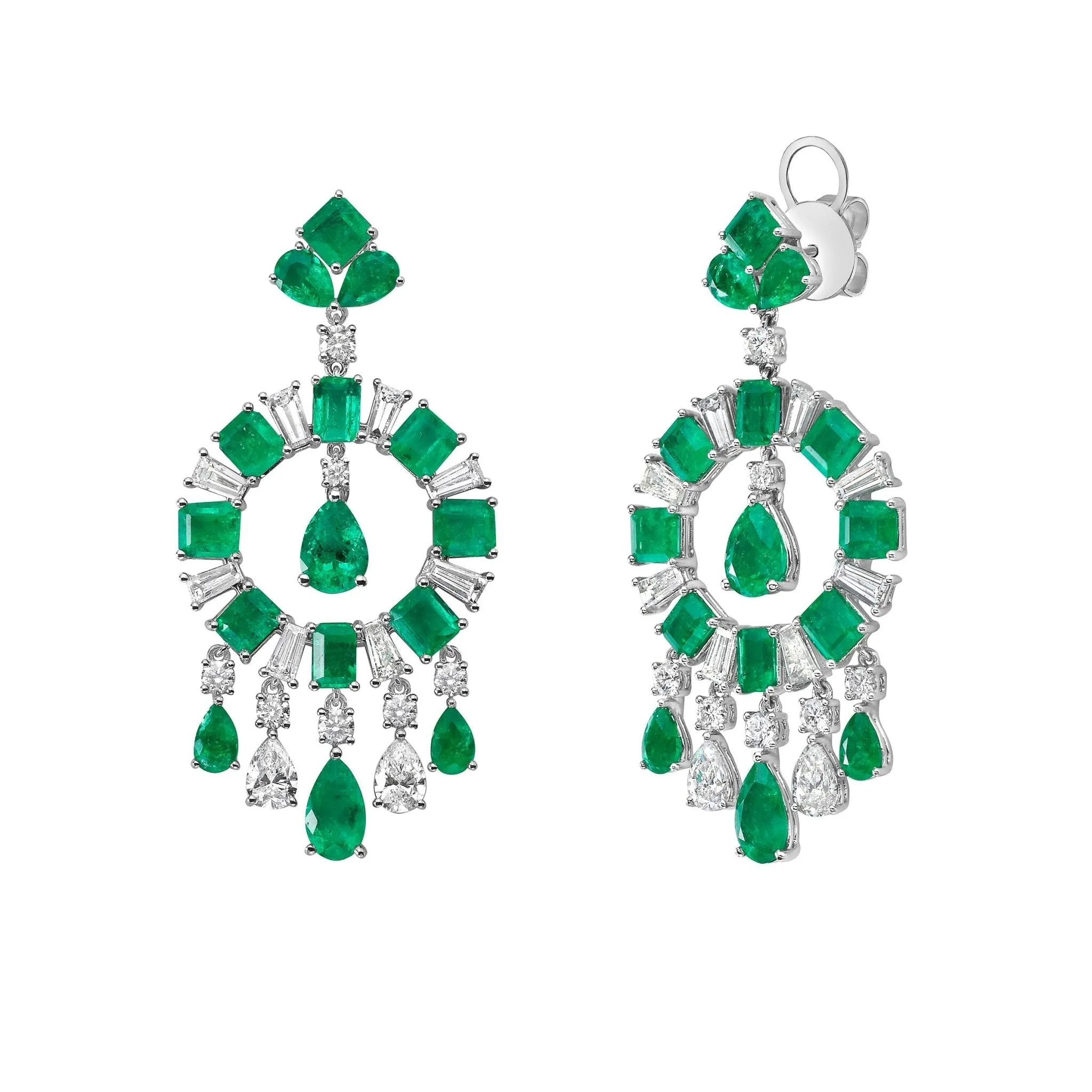 Belcanto Emerald Chandelier Earrings