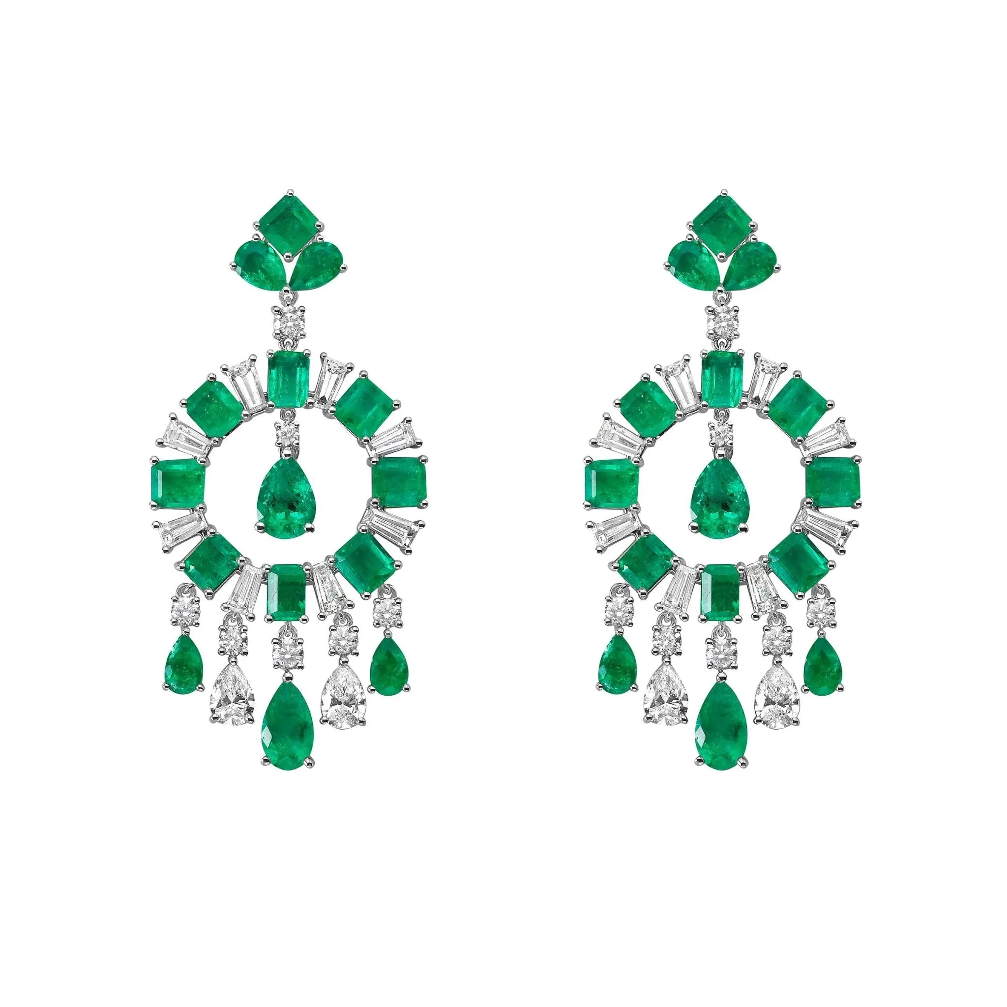 Belcanto Emerald Chandelier Earrings