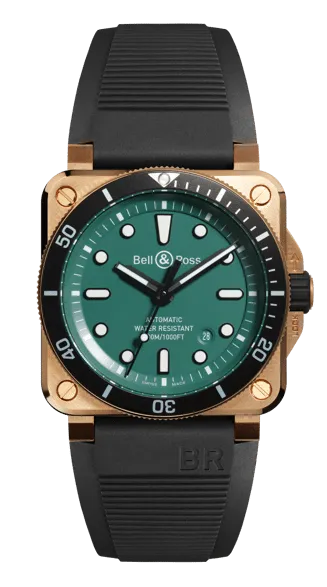 BELL & ROSS BR 03-92 DIVER BRONZE BLACK & GREEN LIMITED EDITION
