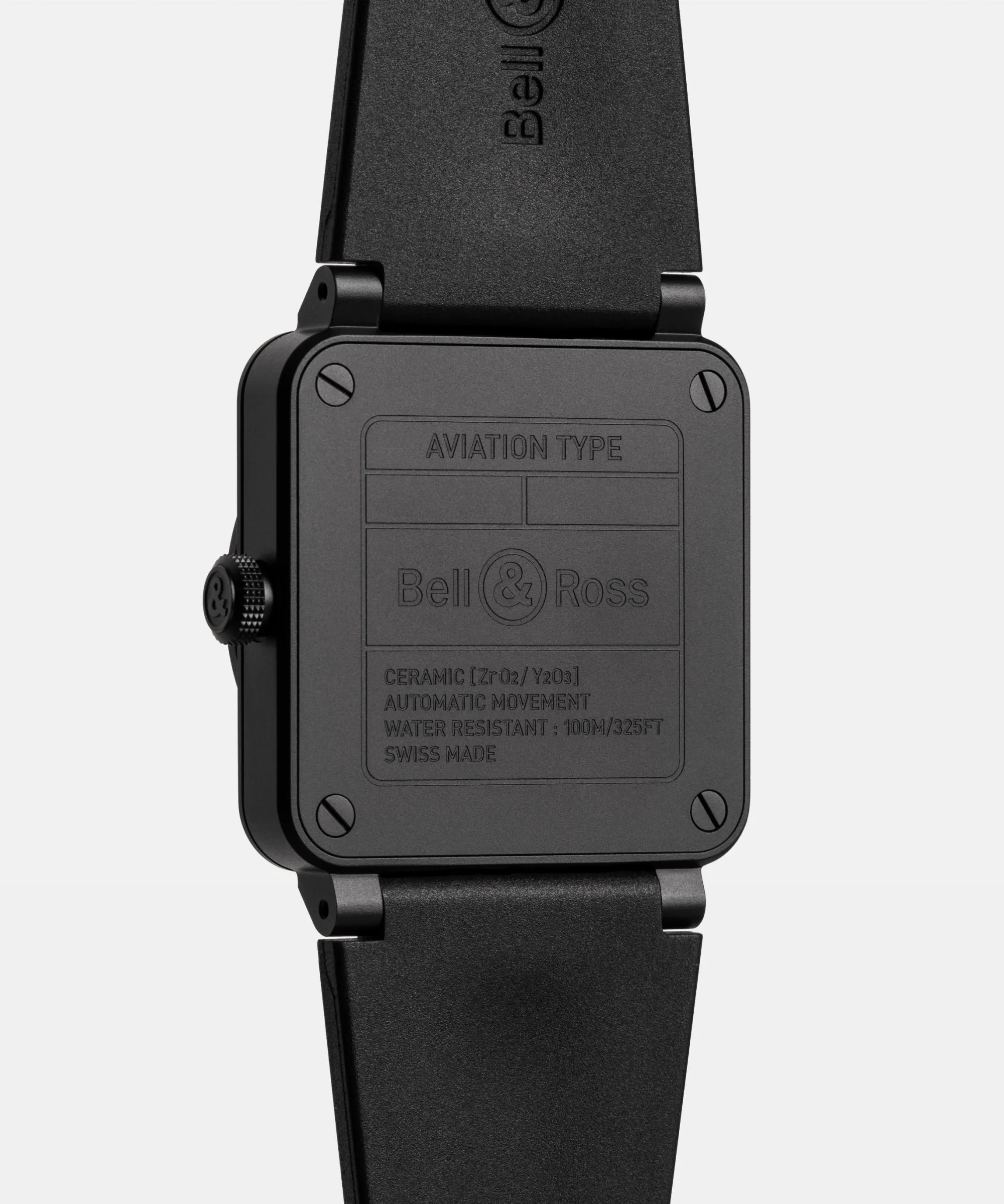 BELL & ROSS BR 03 SKELETON BLACK CERAMIC