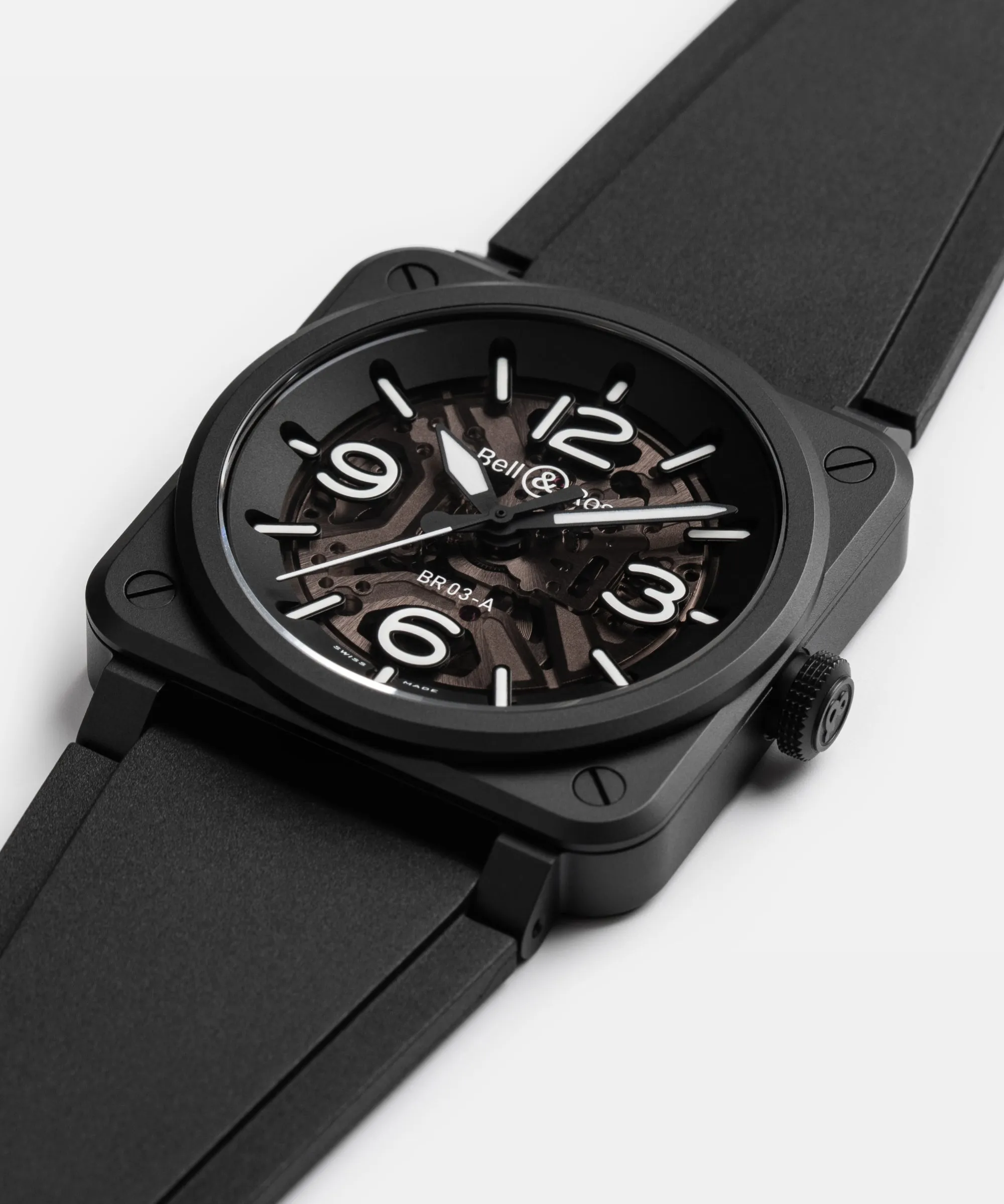 BELL & ROSS BR 03 SKELETON BLACK CERAMIC