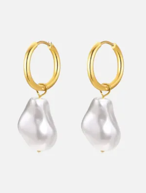 Bella Pearl Drop - Gold