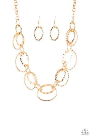 Bend Oval Backwards - Gold