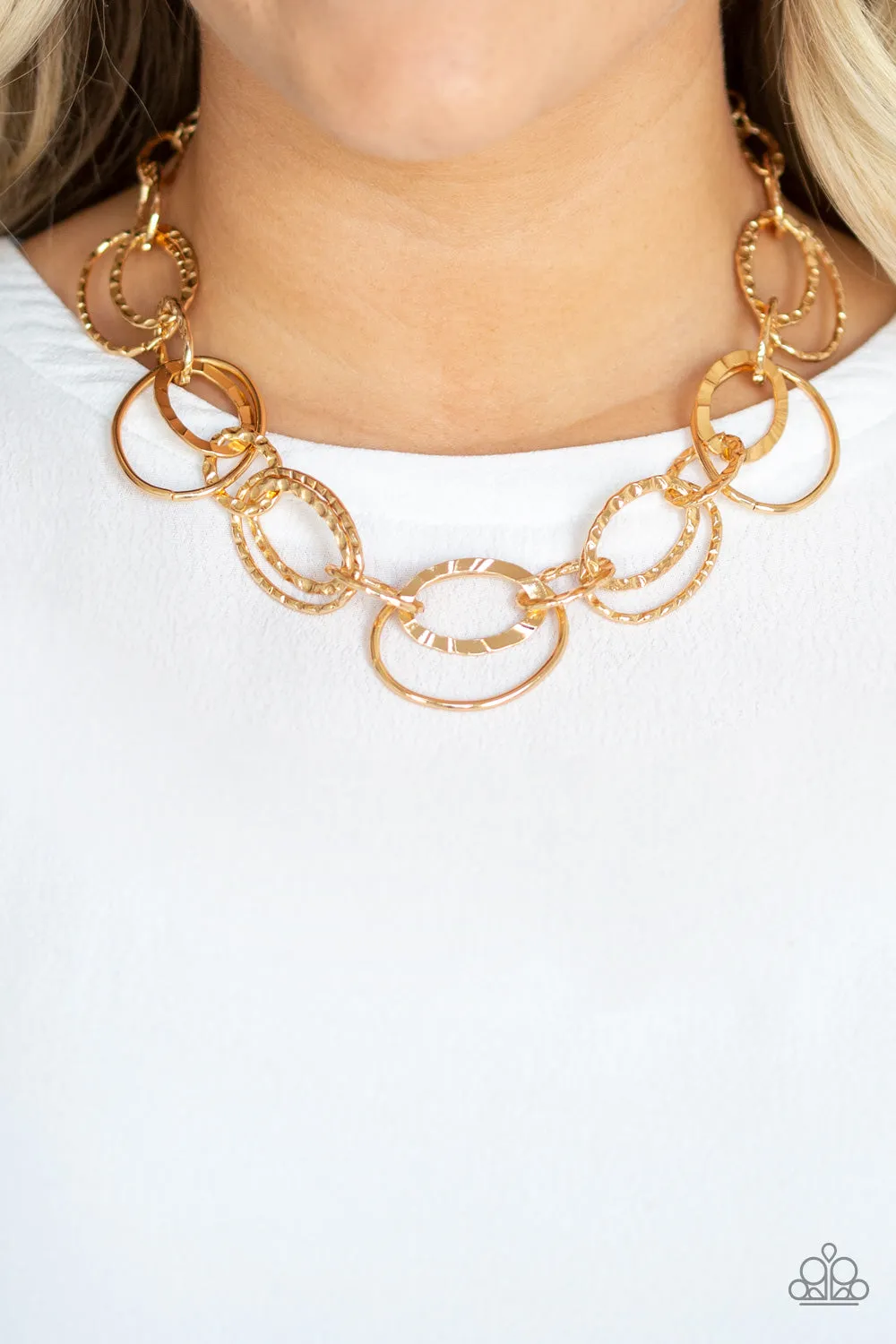 Bend Oval Backwards - Gold