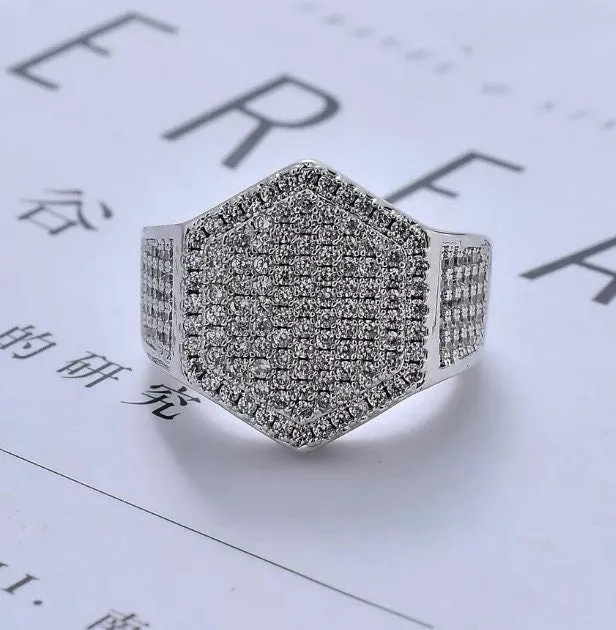 Big Iced Out Rings | Diamond Ring for Men | Mens Ring | Mens Iced Ring