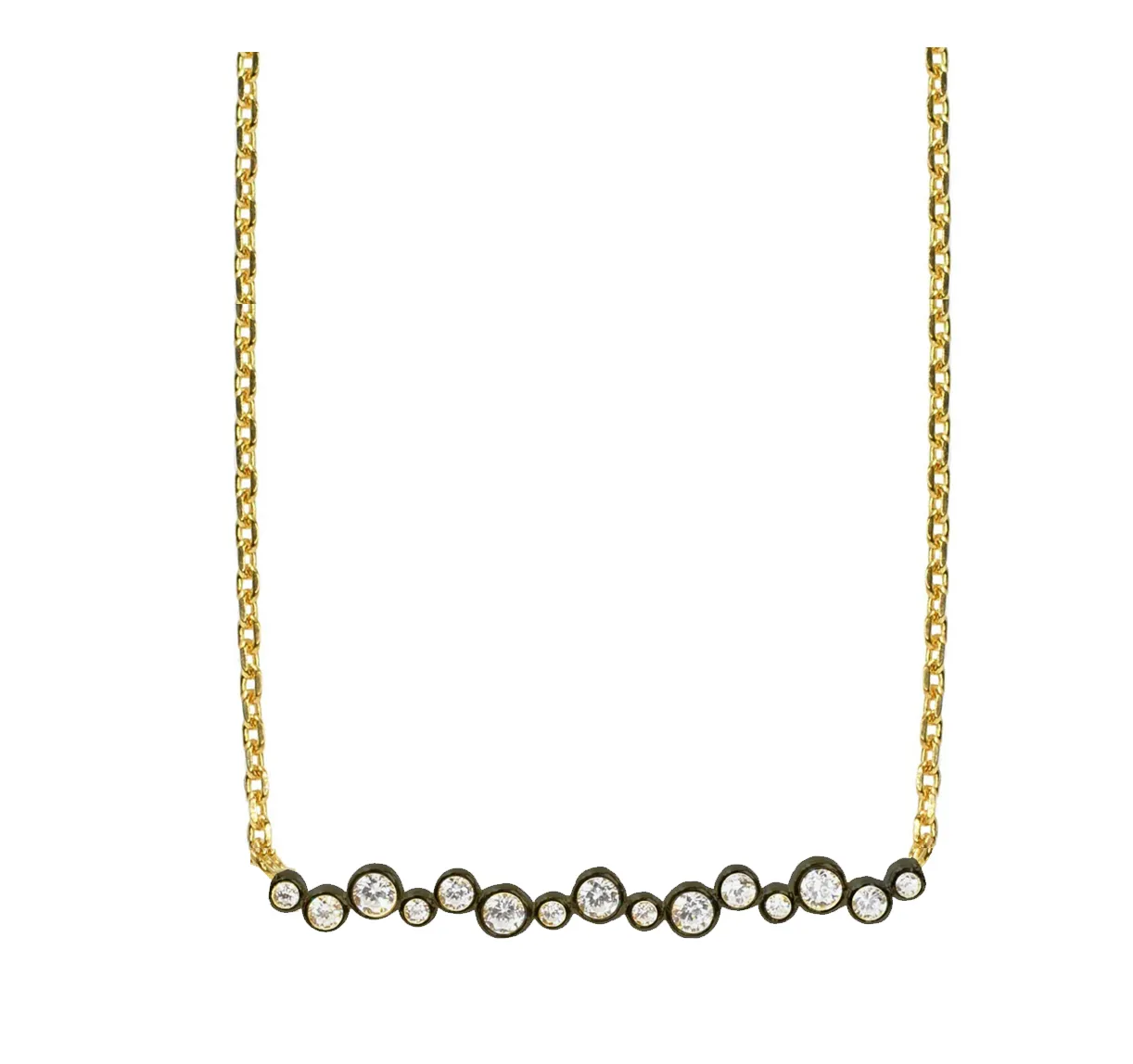 Black Rhodium Constellation Bar Necklace