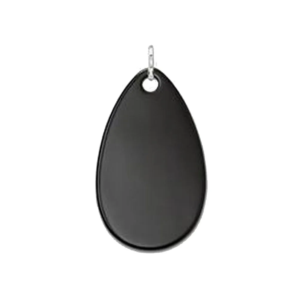 Black Teardrop Pendant