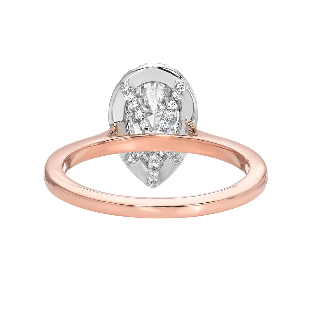 BLOOMED ORCHID DIAMOND ENGAGEMENT RING