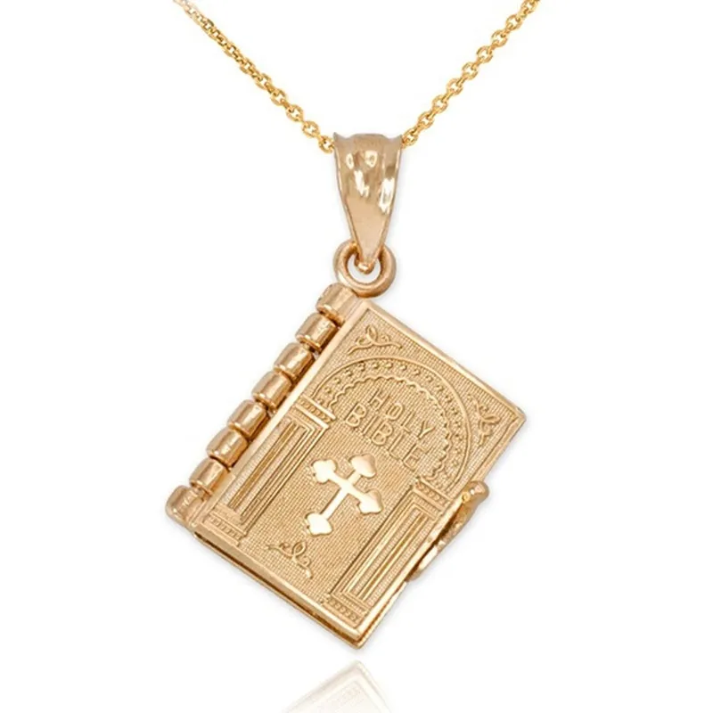 Book Pendant Necklaces