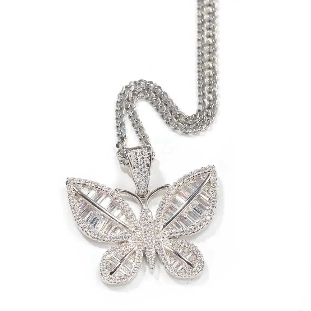 Bou Icy Butterfly Pendant Necklace