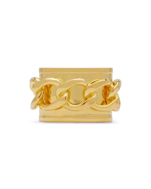 Brass Chain Cuff Bracelet