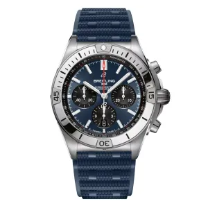 Breitling Chronomat B01 42 Watch, 42mm Blue DIal, AB0134101C1S1