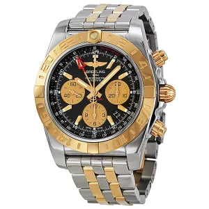 Breitling Chronomat GMT Automatic Chronograph Black Dial Men's Watch CB042012-BB86TT CB042012-BB86-375C