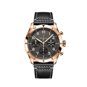 Breitling Classic AVI Chronograph 42 P-51 Mustang, 18k Red Gold, Ref# R233801A1B1X1, Unworn 2024