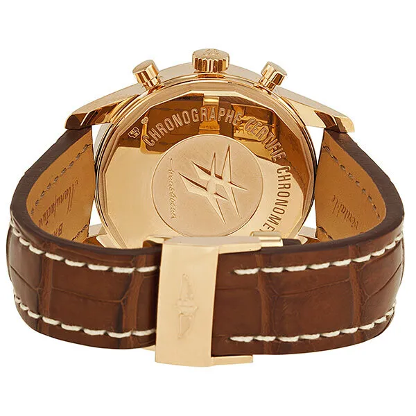 Breitling Transocean Automatic White Dial 18kt Rose Gold Men's Watch RB0510U0-A733BRCD RB0510U0/A733 - 755P