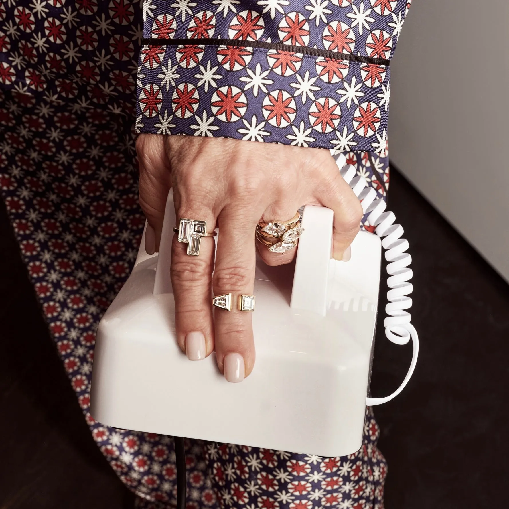 Carre & Keystone Jenga Ring