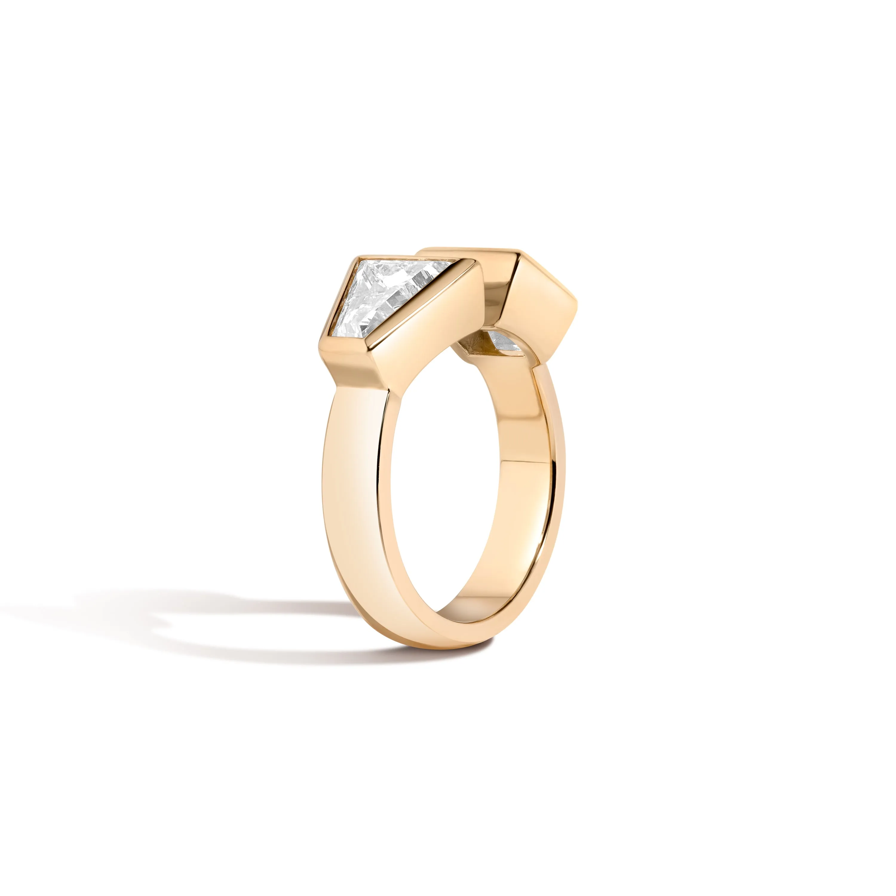 Carre & Keystone Jenga Ring