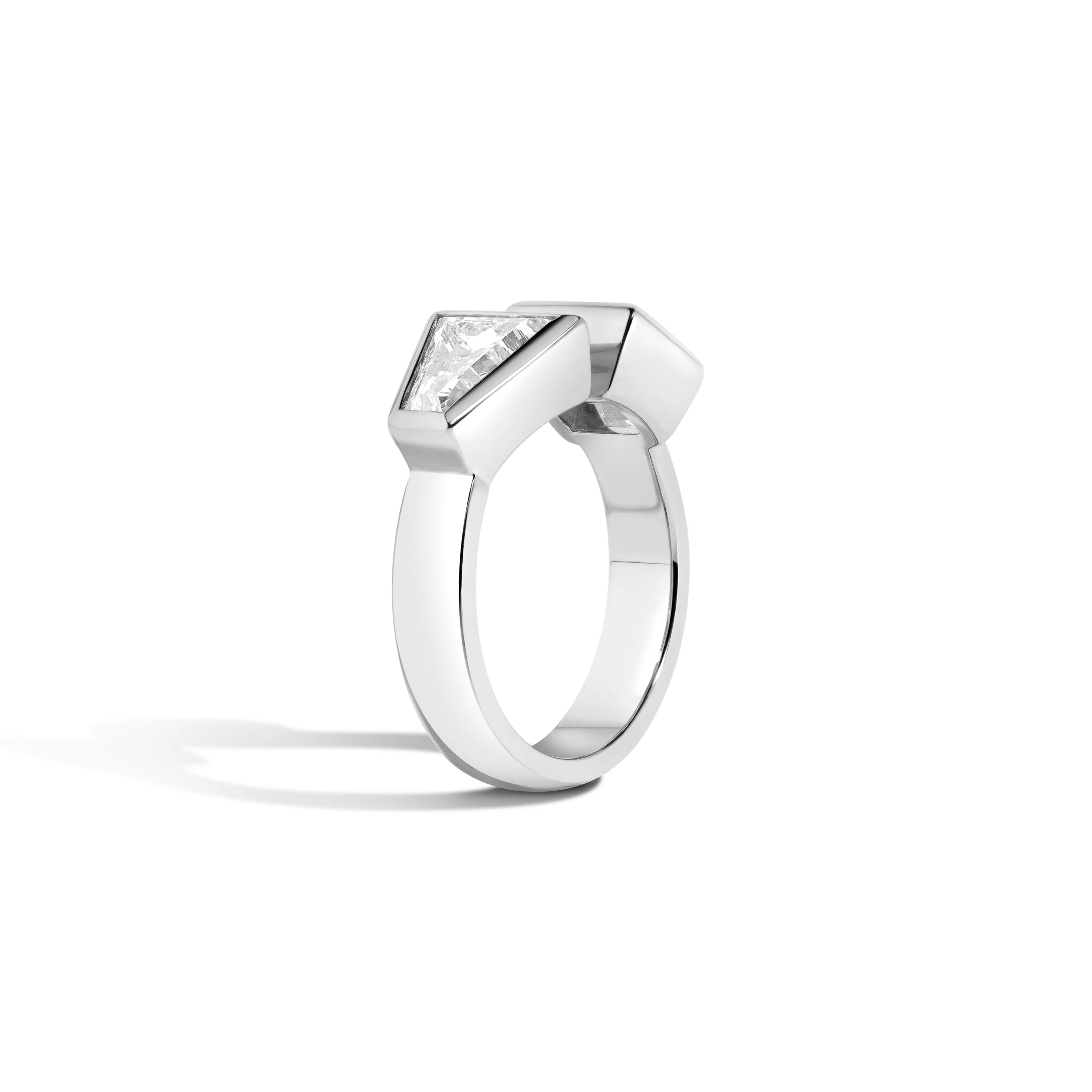 Carre & Keystone Jenga Ring